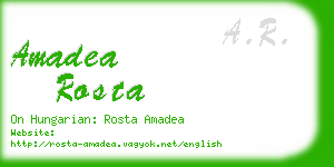 amadea rosta business card